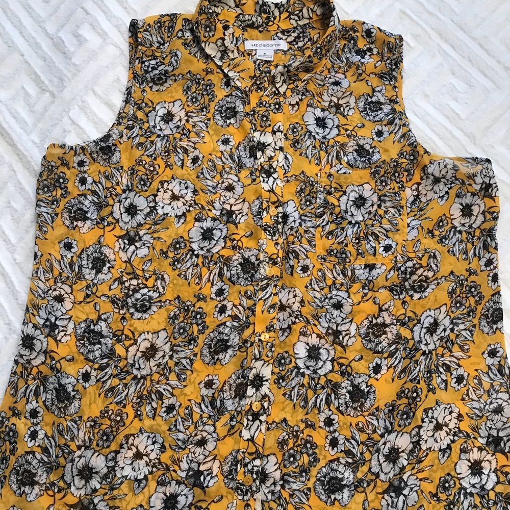 Women’s Liz Claiborne Sheer Floral Tank